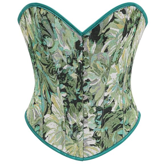 Other - 2939 Vintage Renaissance Floral Lace Up Bustier Corset Shapewear Top US